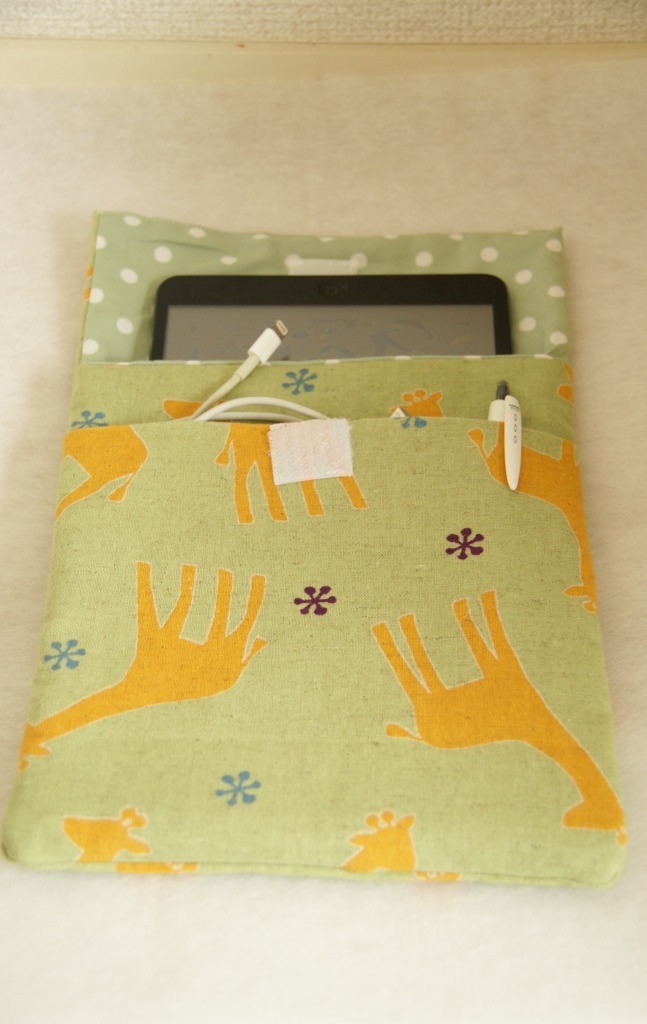 布のタブレットケースの作り方 How To Make Fabric Tablet Case りすのたまごの読書日記 改